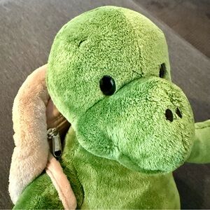 Build-A-Bear Trekkin’ Turtle 17” Plush w/ Shell Backpack Retired Collectible EUC